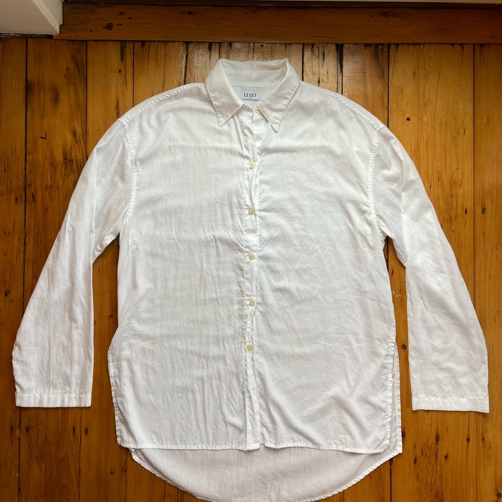 LESET 100% Cotton Button Down